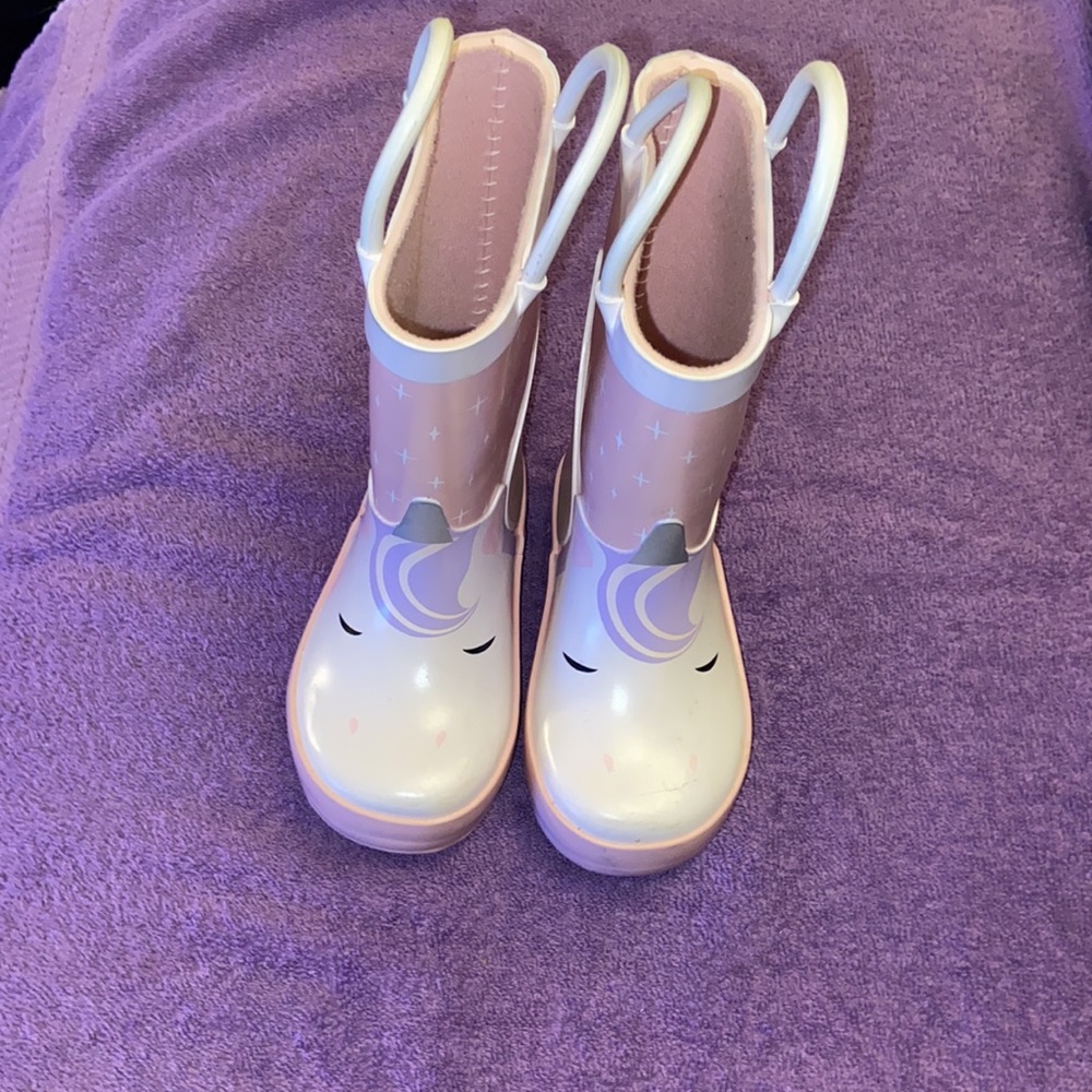 Baby Girl unicorn Rain Gear - Picture 4 of 8